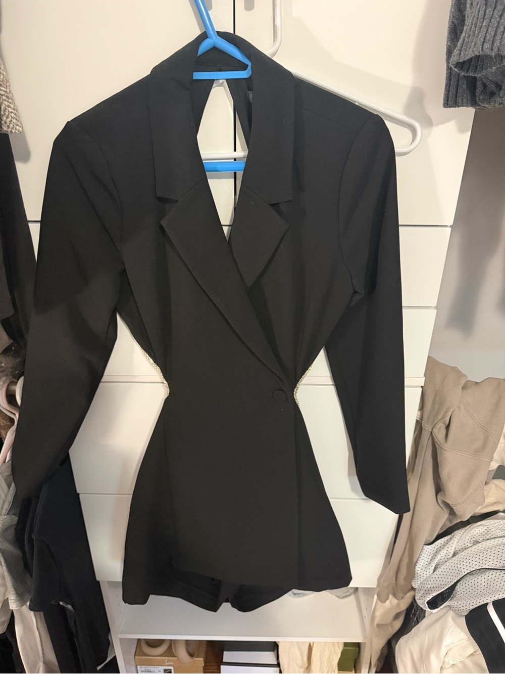 Dynamite Black Tailored Women's Blazer romper